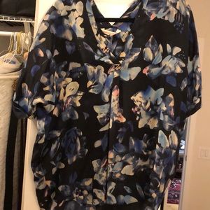 Rebecca Taylor floral blouse. Size 6